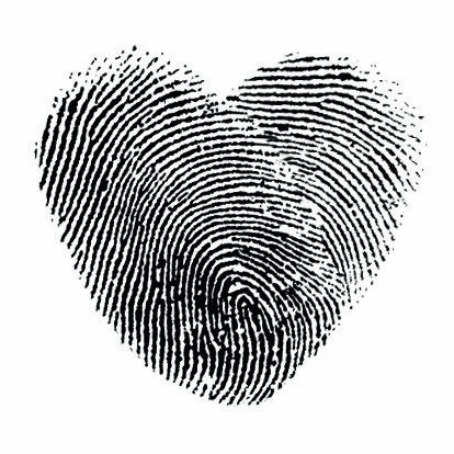 Picture of fingerprints, visual support of weird fun fact.